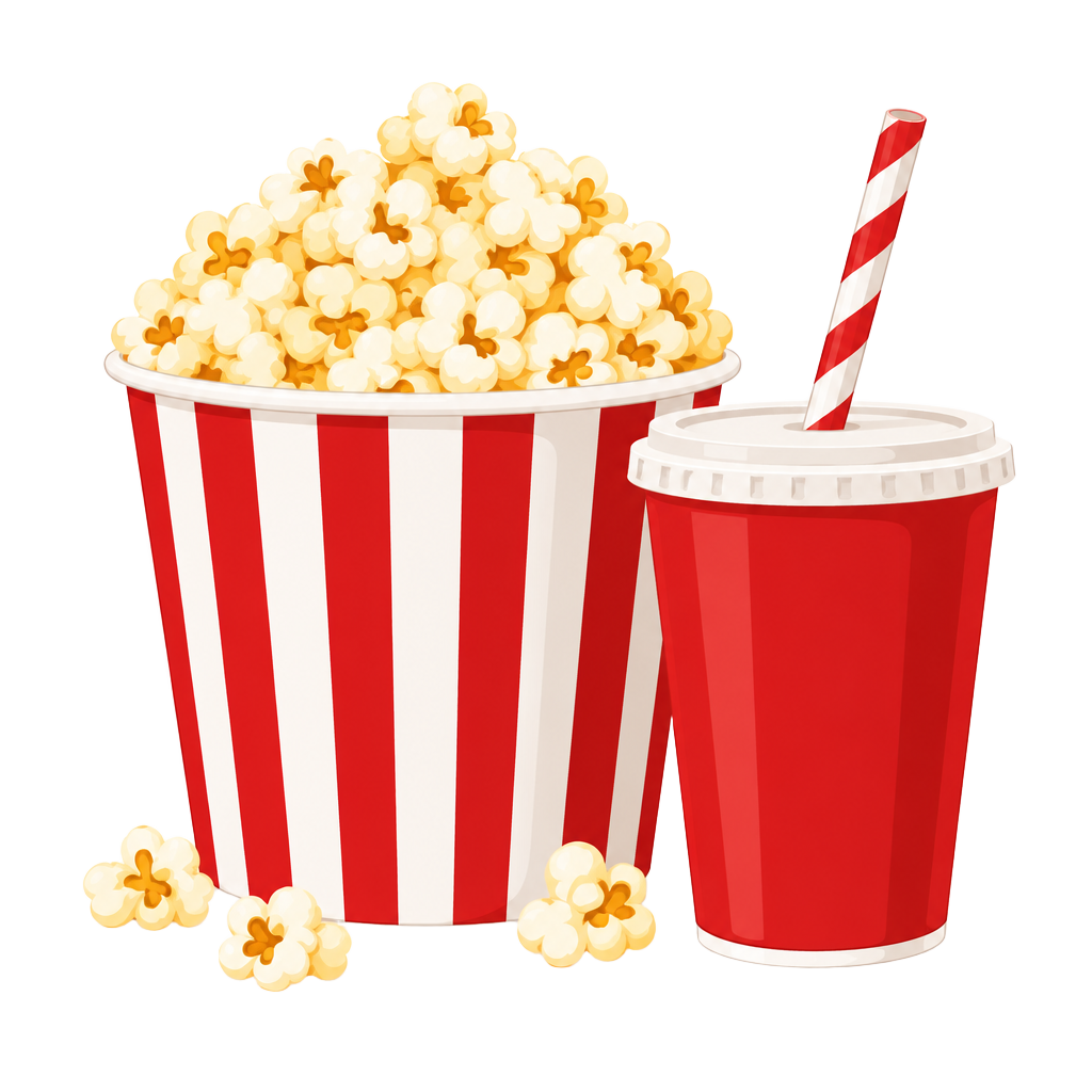 Popcorn och läsk